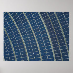 Póster Panel solar azul
