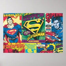 Póster Paneles cómicos de Superman