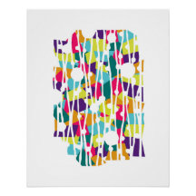 Paneles vibrantes: Geometría de expresiones lumino