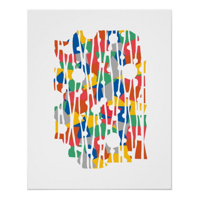 Póster Paneles vibrantes: La reproducción bloquea la geom (Anverso)