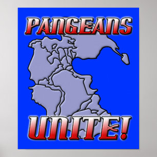 Póster Pangea Unir Cartel de Geografía
