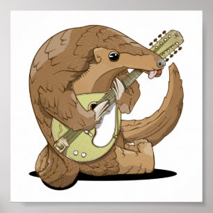 Póster Pangolin Mandolin