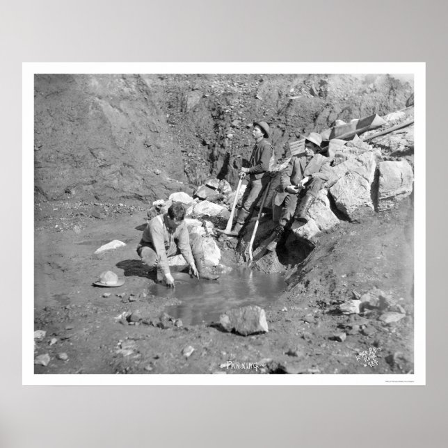 Póster Panning for Gold Alaska 1902 (Frente)