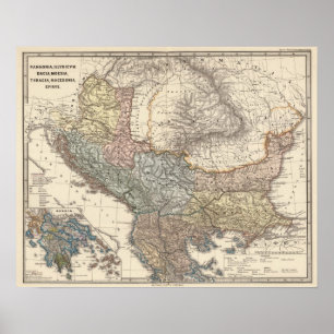 Póster Pannonia, Illyricum, Dacia, Moesia