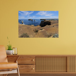 Póster Panorama costero de la Bahía de las Islas de Victo