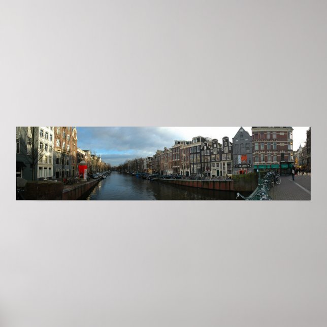 Póster Panorama de Ámsterdam (Frente)