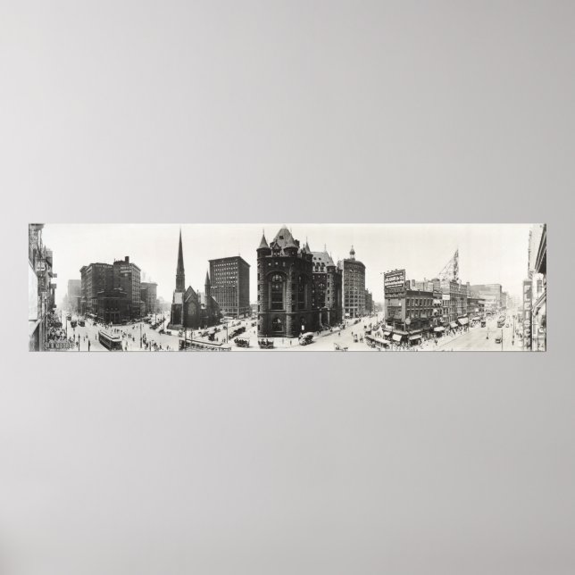 Póster Panorama de Búfalo, Nueva York desde 1911. (Frente)