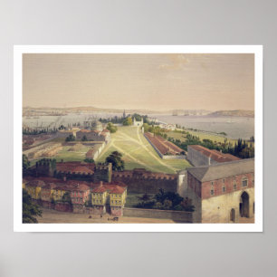Póster Panorama de Constantinopla, plato 22 de 'Aya Sof.