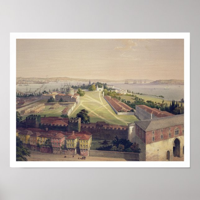 Póster Panorama de Constantinopla, plato 22 de 'Aya Sof. (Frente)