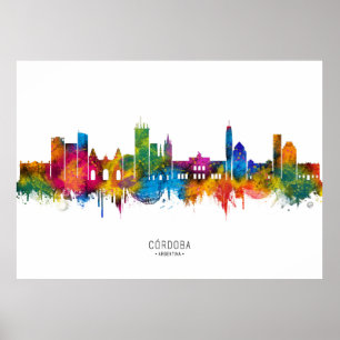 Póster Panorama de Córdoba Argentina