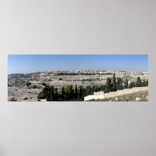 Póster Panorama de Jerusalén (Frente)