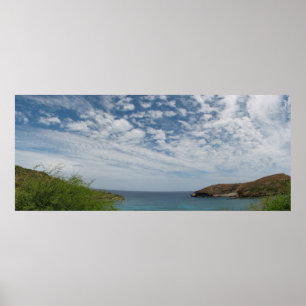 Póster Panorama de la ensenada de Hanauma