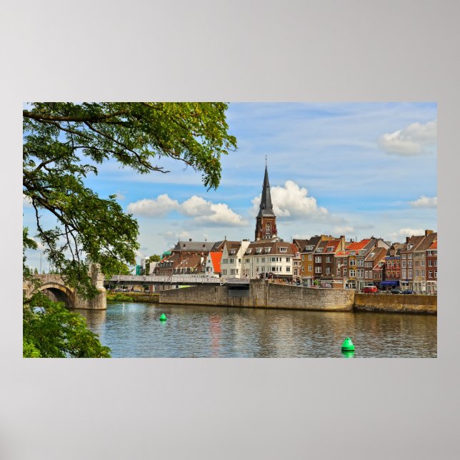 Póster Panorama de Maastricht, Países Bajos (Frente)