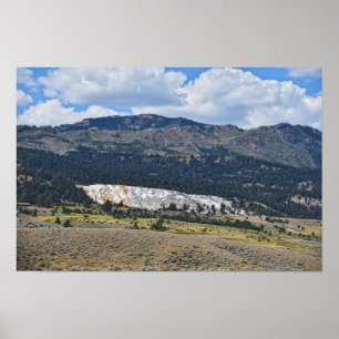 Póster Panorama de Mammoth Hot Springs, Yellowstone, Wyom