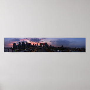 Póster Panorama de New York City