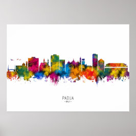 Póster Panorama de Padua Italia