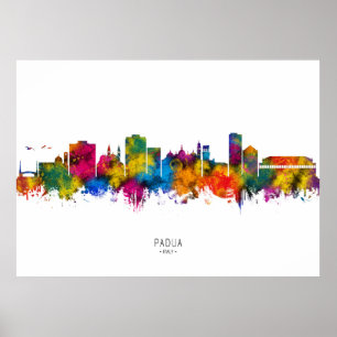 Póster Panorama de Padua Italia
