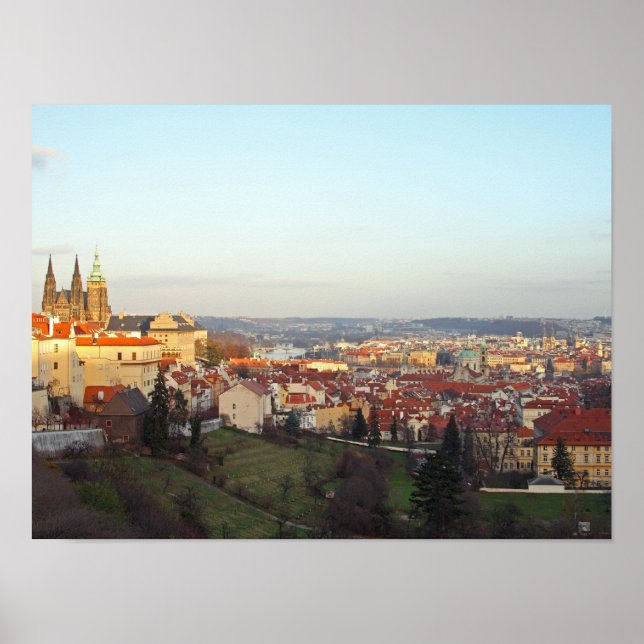 Póster Panorama de Praga (Frente)