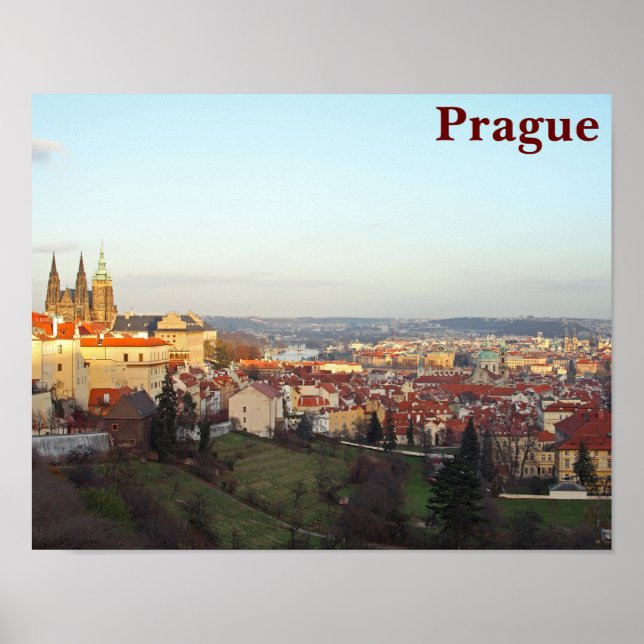Póster Panorama de Praga (Frente)