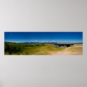Póster Panorama de Tetons
