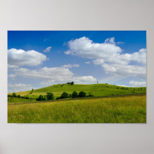 Póster Panorama de verano rodante