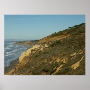 Póster Panorama de viajes en línea costera de California