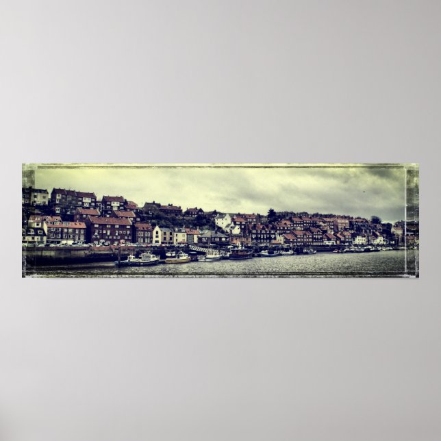 Póster panorama de Whitby (Frente)