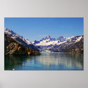 Póster Panorama del glaciar Johns Hopkins, Alaska