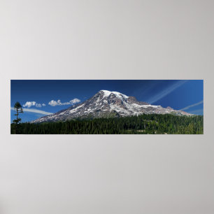 Póster Panorama del Monte Rainier