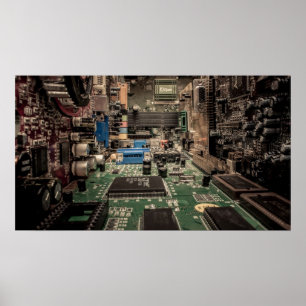 Póster Panorama electrónico
