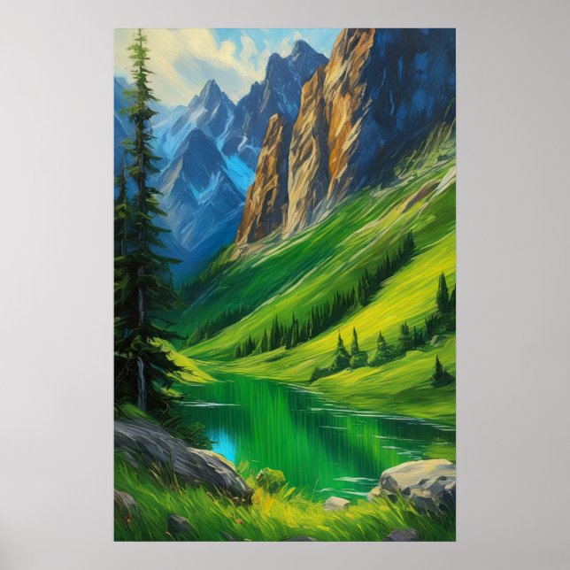 Póster Panorama épica, danza del Valle Verde (Frente)