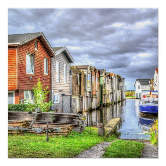 Póster Panorama Escenario De Buques En El Puerto De Bunga (Anverso)