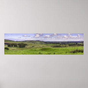 Póster Panorama ferroviario modelo