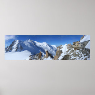 Póster Panorama Mont Blanc Francia