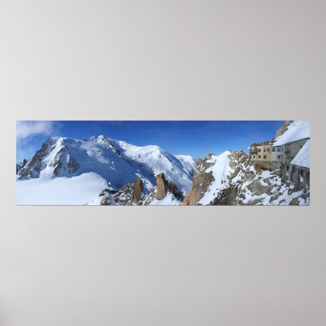 Póster Panorama Mont Blanc Francia (Frente)