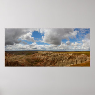 Póster Panorama Point, Parque Nacional Badlands, SD