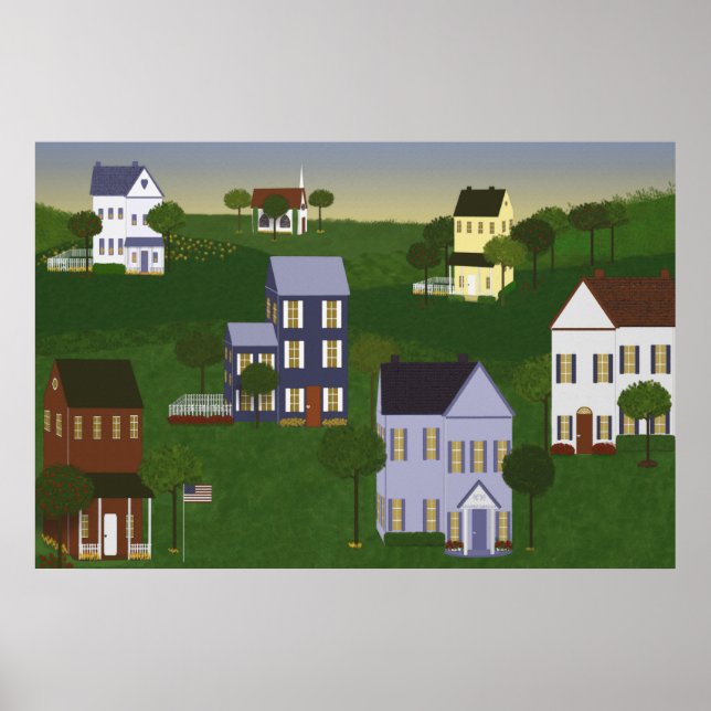 Póster Panorama primista de la Americana (Frente)