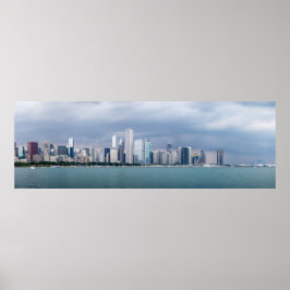 Póster Panoramic Chicago Skyline Pictures