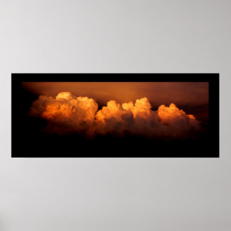 Póster Panoramic poster, Stormy clouds size 34"x13.78"