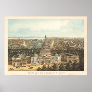 Póster Panoramic view of Washington DC