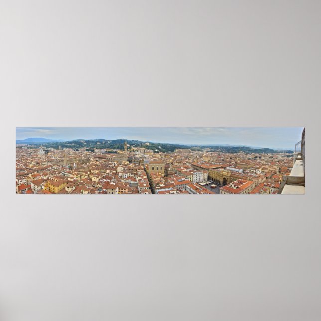 Póster Panorámica de Florencia, Italia (Frente)