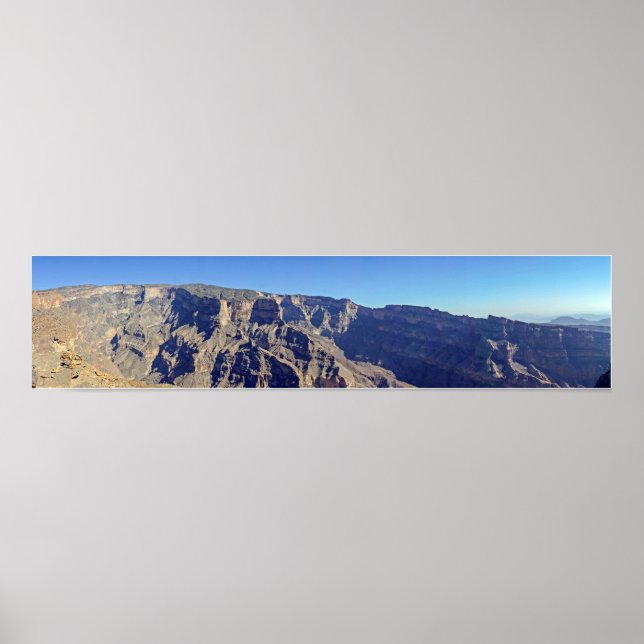 Póster Panorámica de Jebel Shams - Sultanato de Omán (Frente)
