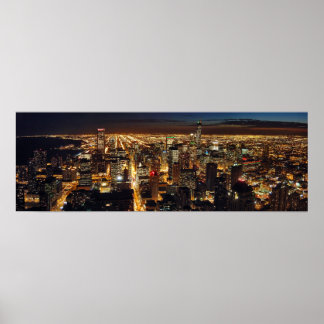 Póster Panorámico de Chicago