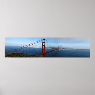 Póster Panorámico del puente Golden Gate