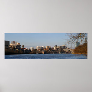 Póster Panorámico del río Knoxville