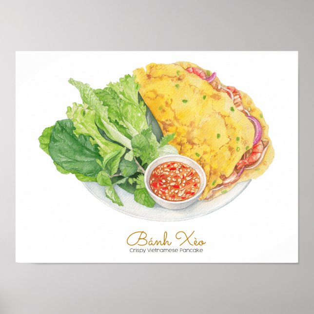 Póster Panqueque vietnamita crujiente - Poster de Banh Xe (Frente)