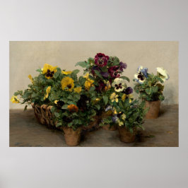 Póster Pansies - Bella Artes Henri Fantin-Latour