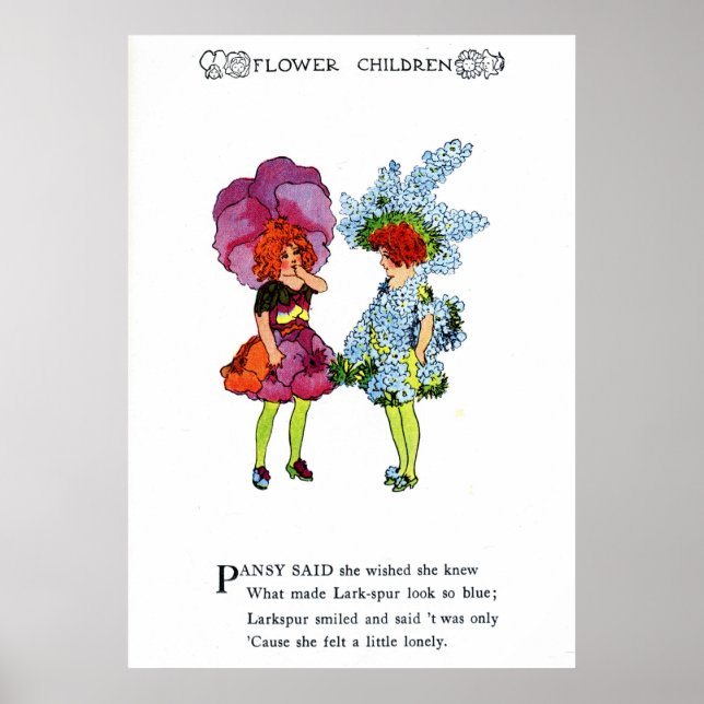 Póster Pansy and Larkspur (Frente)