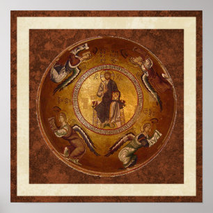 Póster Pantakrador Icono cristiano de Jesucristo