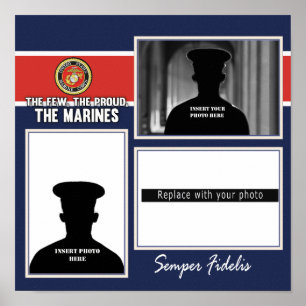 Póster Pantalla de fotos del Cuerpo de Marines